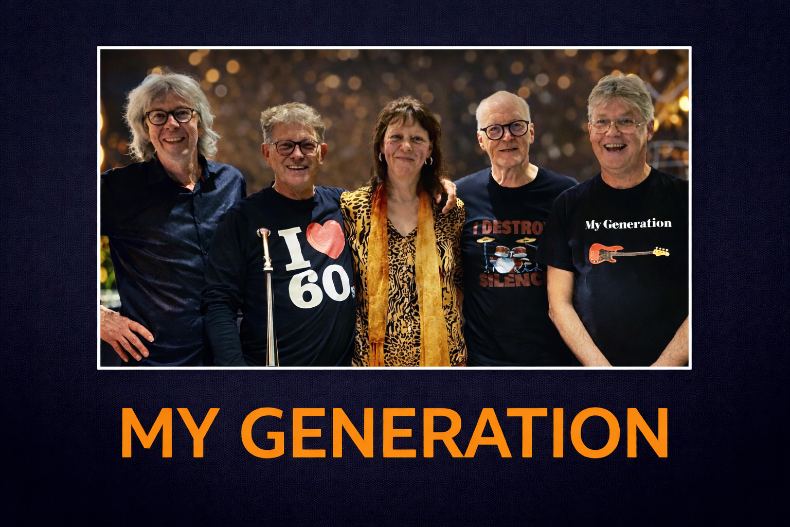 Band My Generation groepsfoto met logo